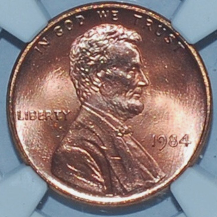 1984 Lincoln doubled ear full coin reference