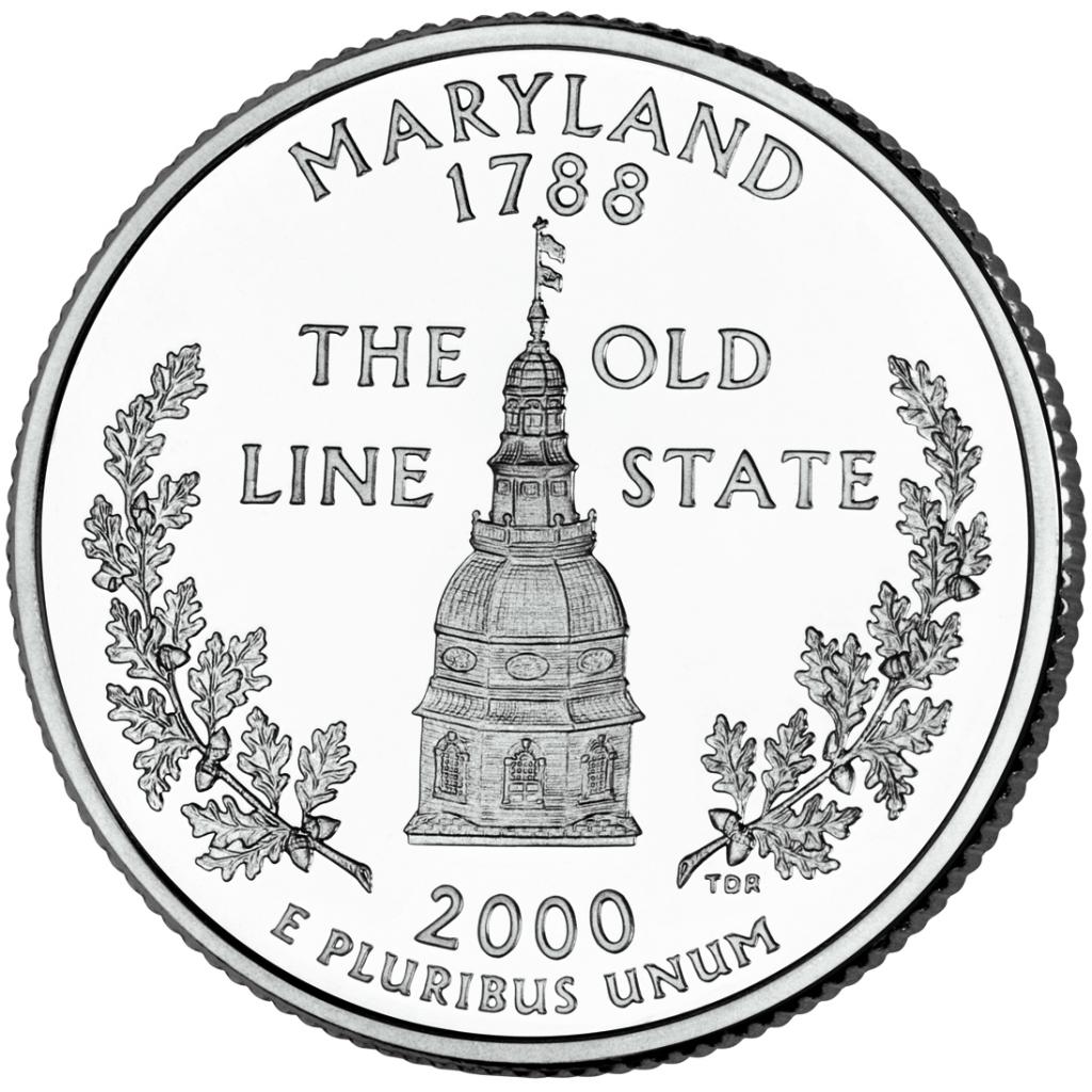 2000 Maryland 25 Cent reverse