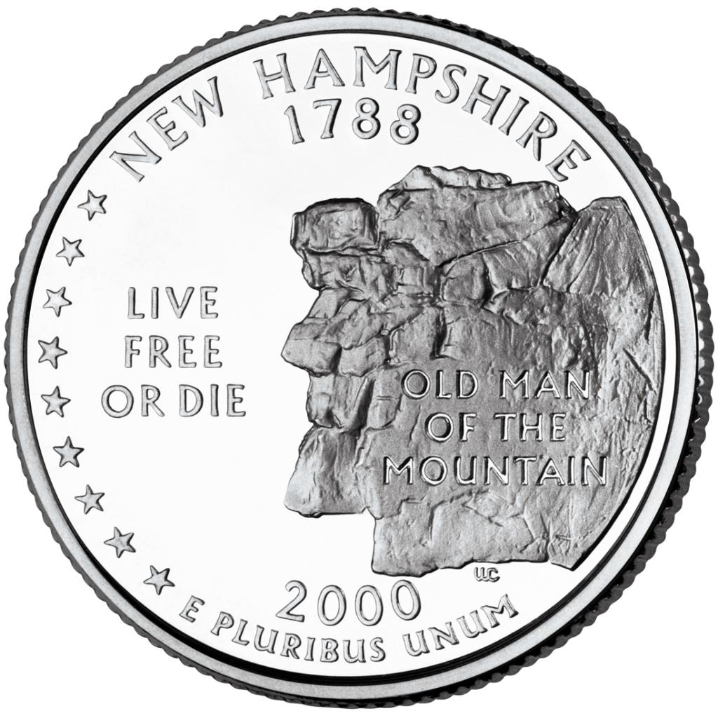 2000 New Hampshire 25 Cent reverse