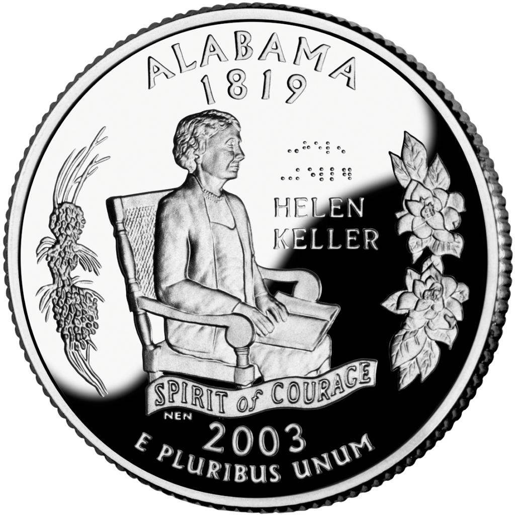 2003 Alabama 25 Cent reverse