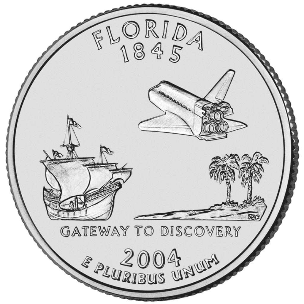 2004 Florida 25 Cent reverse