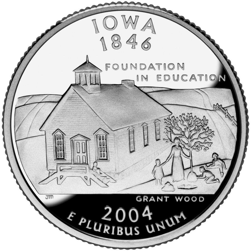 2004 Iowa 25 Cent reverse