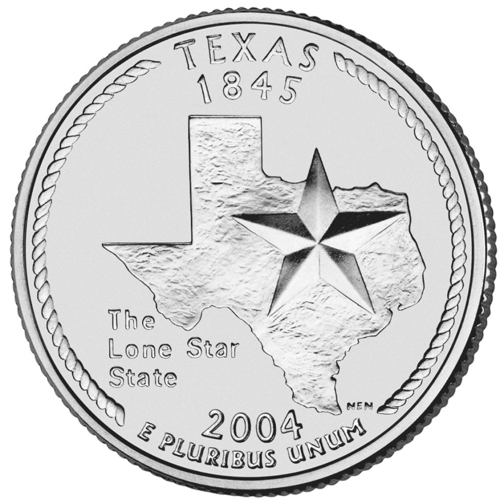 2004 Texas 25 Cent reverse