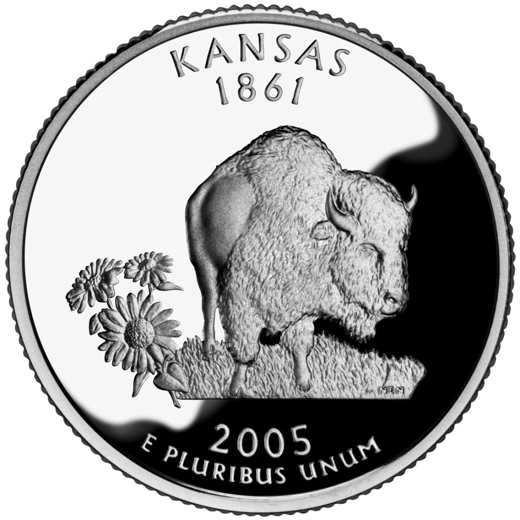 2005 Kansas 25 Cent reverse