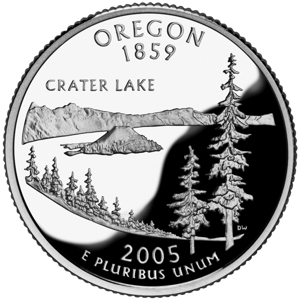 2005 Oregon 25 Cent reverse