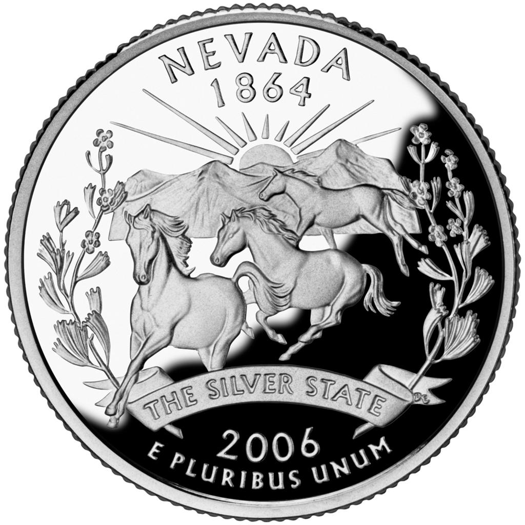 2006 Nevada 25 Cent reverse