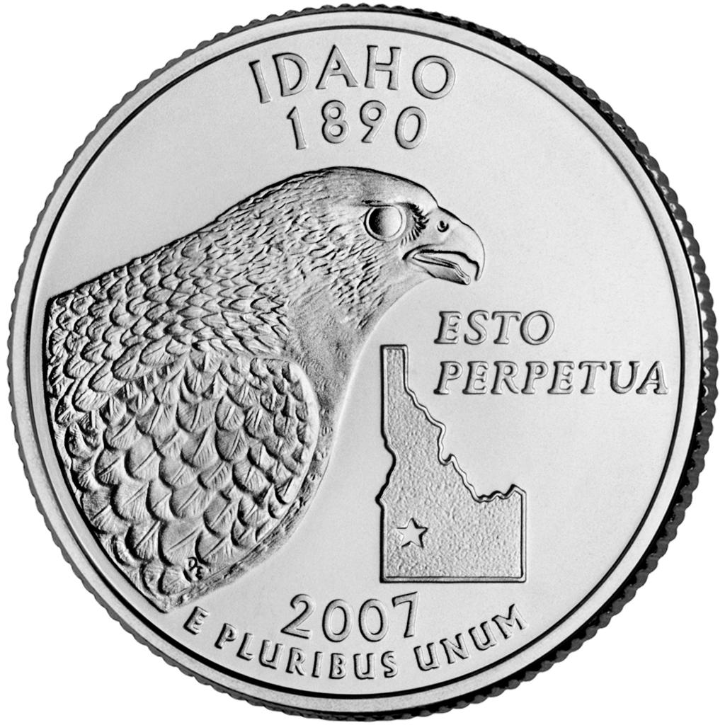 2007 Idaho 25 Cent reverse
