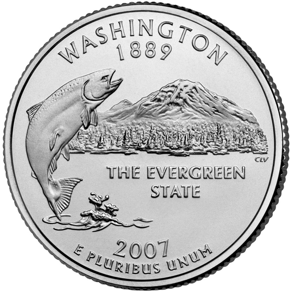 2007 Washington 25 Cent reverse