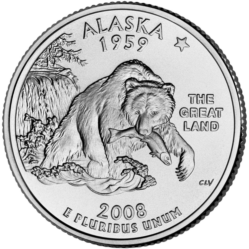 2008 Alaska 25 Cent reverse