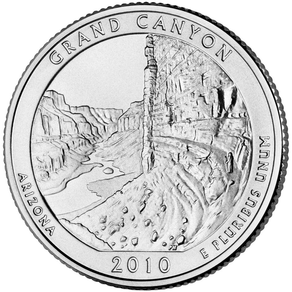 2010 Grand Canyon National Park 25 Cent reverse