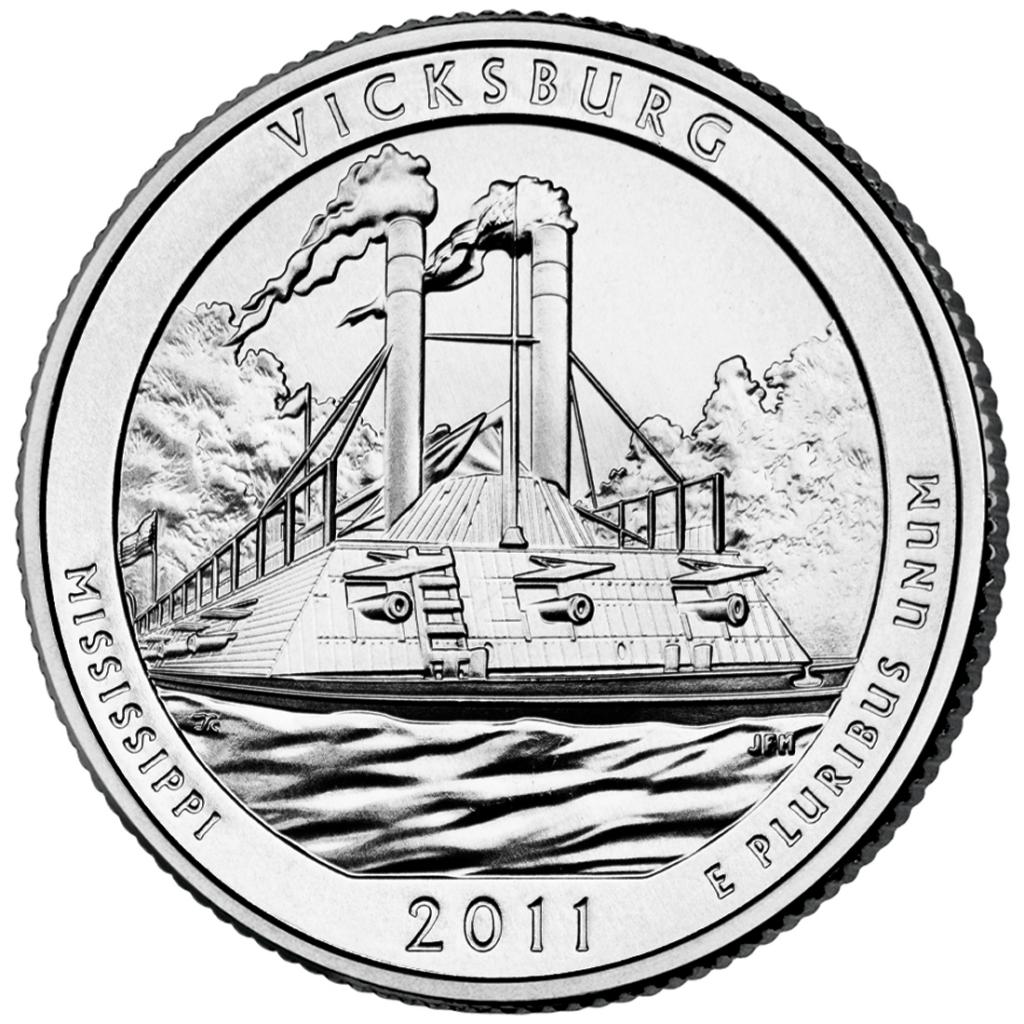 2011 Vicksburg National Military Park 25 Cent reverse