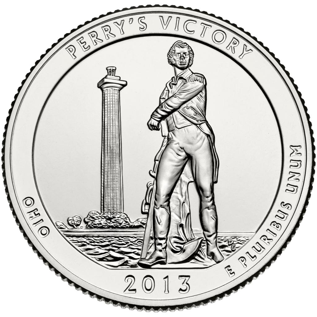 2013 Perry’s Victory and International Peace Memorial 25 Cent reverse