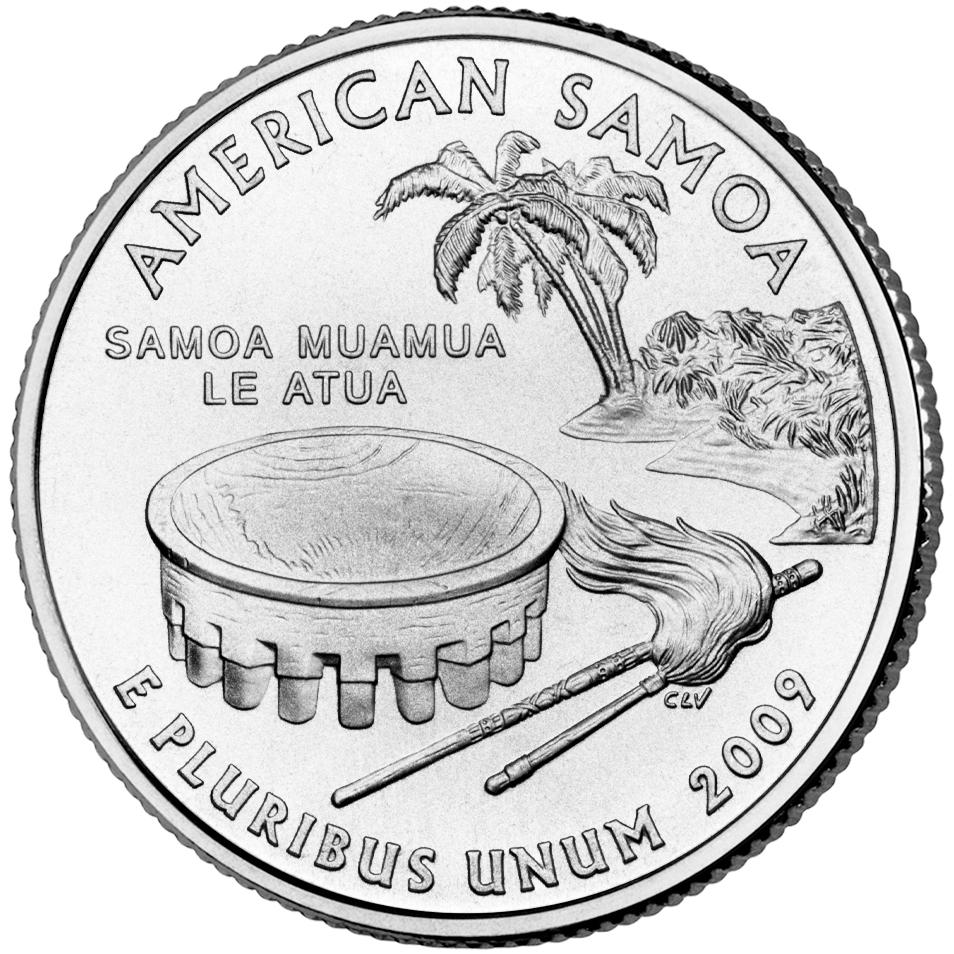 2009 American Samoa 25 Cent reverse