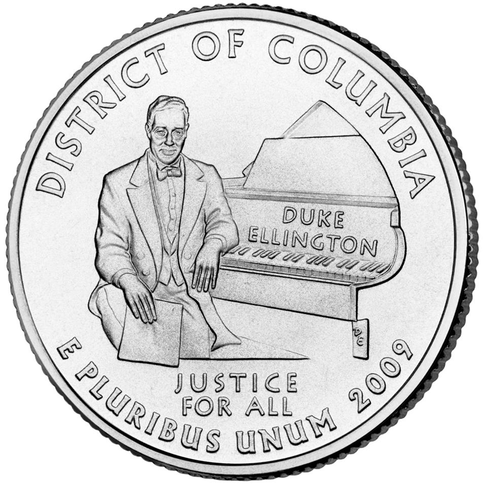 2009 District of Columbia 25 Cent reverse