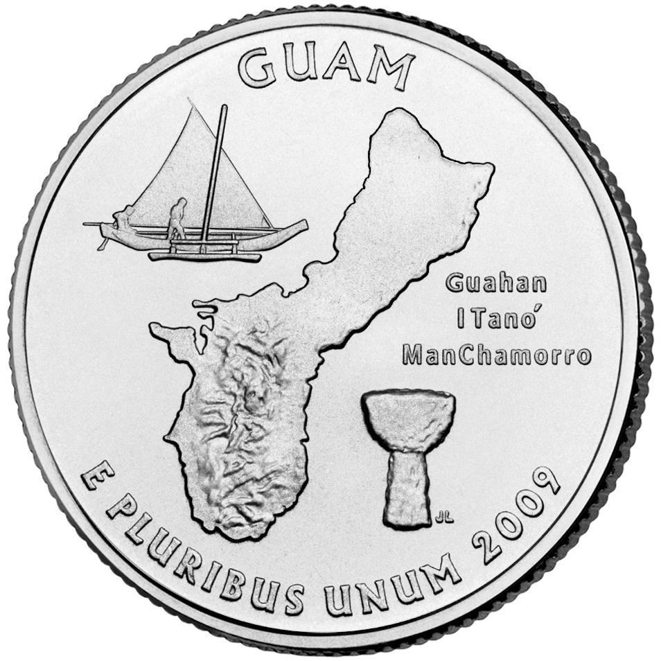 2009 Guam 25 Cent reverse