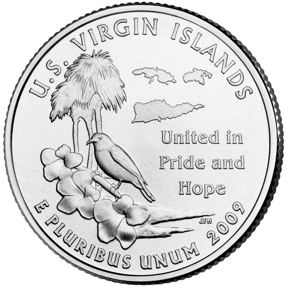 2009 U.S. Virgin Islands 25 Cent reverse