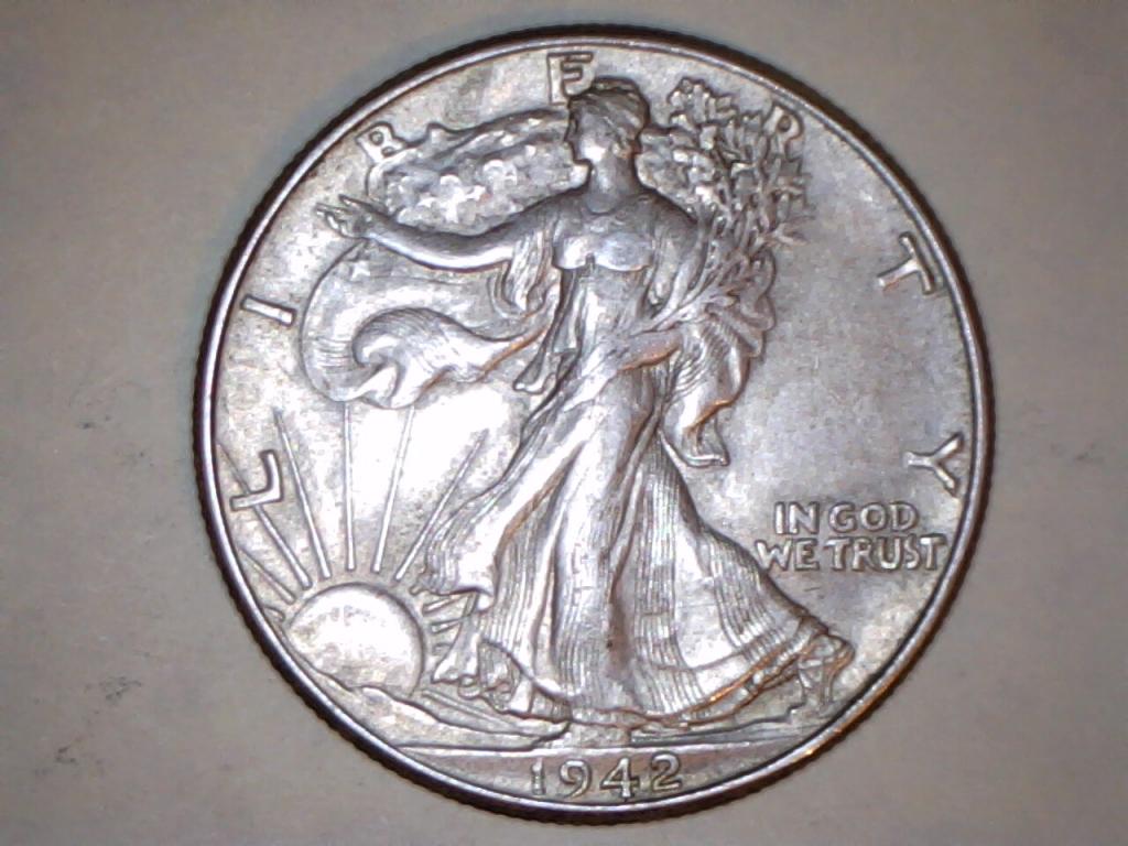 1942 Walking Liberty 50 Cent obverse