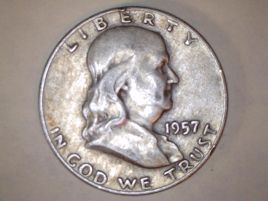 1957 Franklin 50 Cent obverse