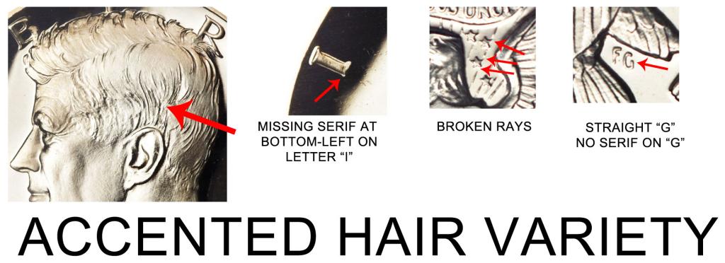 1964 Accented Hair 50 Cent obverse