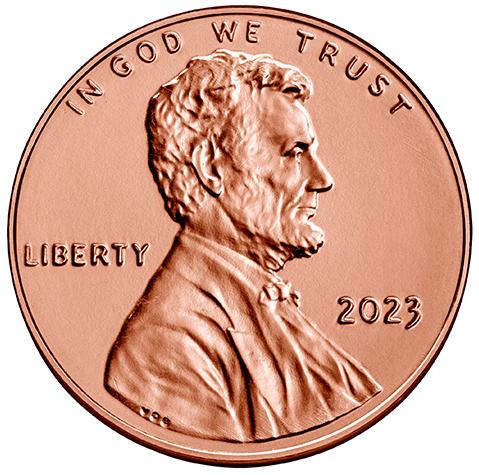 2023 Shield Cent 1 Cent obverse